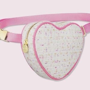 Stoney Clover Lane Tweed Heart Shaped Fanny Pack
